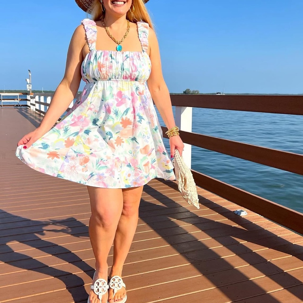 Abercrombie & Fitch Puff Strap Mini Dress